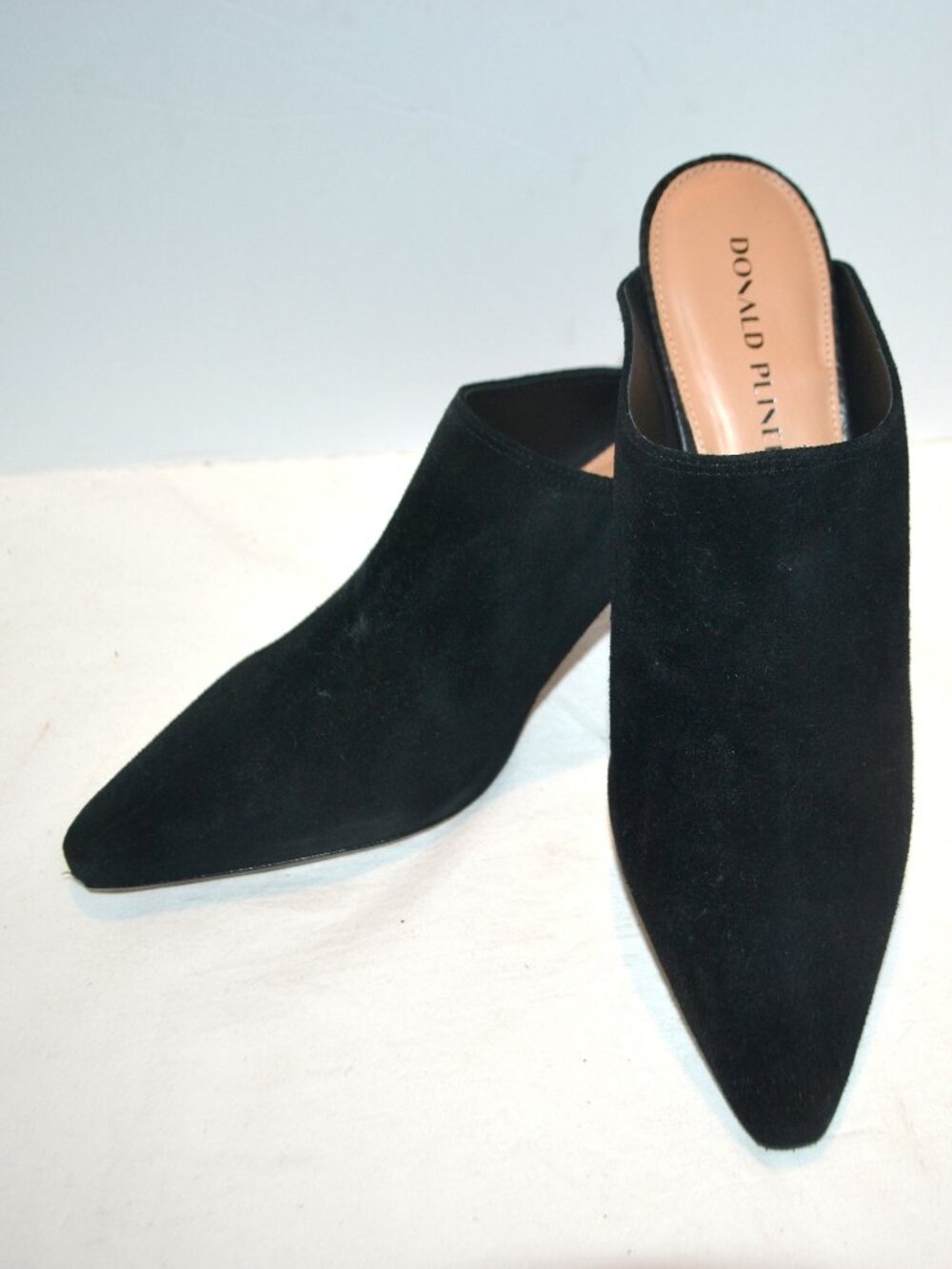 Donald Pliner Black Suede Mule Size 9